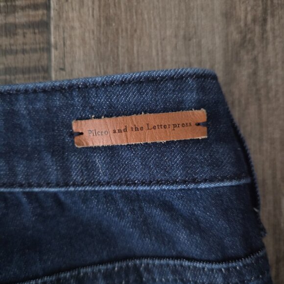 Pilcro & the Letterpress for Anthropologie Slim Boyfriend Jeans Jeggings Size 28 - Picture 4 of 10